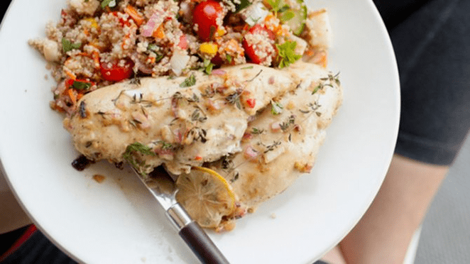 Salmone con Quinoa su Dieta Proteica